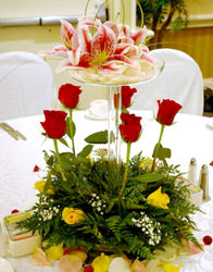 Reception Flowers by Flower Power of Davenport