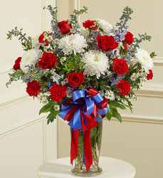 Beautiful Blessings Vase - Patriotic Flower Power, Florist Davenport FL