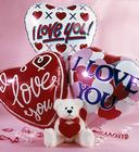 Bear and balloon bouquet to say I love you