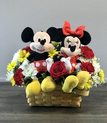 Mickey and Minnie in Love Flower Power, Florist Davenport FL