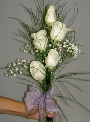 White Rose Bouquet Flower Power, Florist Davenport FL