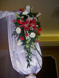 Cascading Ceremony Arrangement Flower Power, Florist Davenport FL