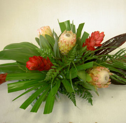 Ginger & Protea Centerpiece Flower Power, Florist Davenport FL