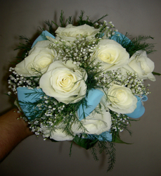 Dozen White Rose Bouquet Flower Power, Florist Davenport FL