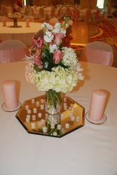 Blushing Table Center Flower Power, Florist Davenport FL