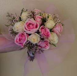 Pink Tulle Bouquet Flower Power, Florist Davenport FL