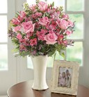 White Ceramic Vase & Frame