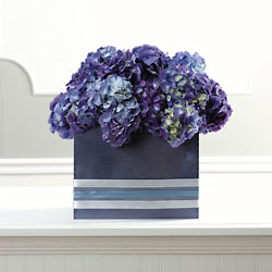 Blue Table Arrangement Flower Power, Florist Davenport FL