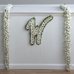 Monogram in Flowers 