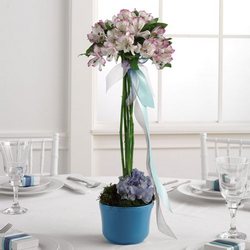 Peruvian Lily Topiary Arrangement 