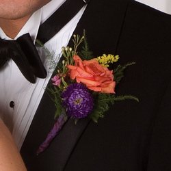 Orange Rose Corsage 