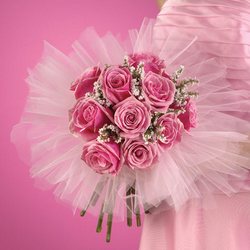 Pink Tulle Hand Tied 
