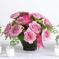 Bowl of Pink Flower Power, Florist Davenport FL