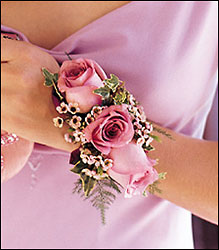 Lavender Roses Wristlet 