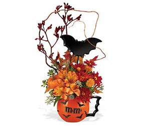 Halloween  M&M Batmug Bouquet Flower Power, Florist Davenport FL