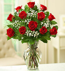 12 Premium Roses Davenport Florist - Same Day Flower Delivery - Flower Power 