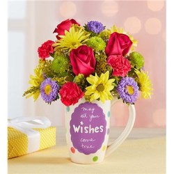 Best Wishes Mugable Flower Power, Florist Davenport FL
