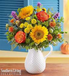 Fall Farmhouse Pitcher Davenport Florist - Same Day Flower Delivery - Flower Power 