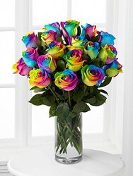 Rainbow Roses Davenport Florist - Same Day Flower Delivery - Flower Power 