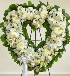 Always Remember Heart - White Flower Power, Florist Davenport FL