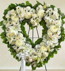 Always Remember Heart - White Davenport Florist - Same Day Flower Delivery - Flower Power 