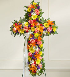 Standing Cross - Bright Davenport Florist - Same Day Flower Delivery - Flower Power 