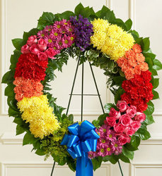 Standing Wreath - Bright Davenport Florist - Same Day Flower Delivery - Flower Power 