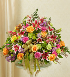 Sympathy Basket - Pastel Flower Power, Florist Davenport FL