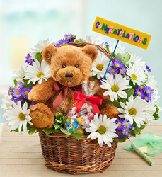 Lotsa Love Congratulations Davenport Florist - Same Day Flower Delivery - Flower Power 