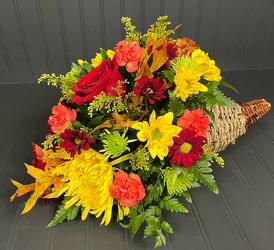 Colorful Cornucopia Davenport Florist - Same Day Flower Delivery - Flower Power 
