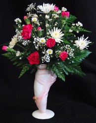 Dance Recital Ballet Shoe Vase and Flowers Davenport Florist - Same Day Flower Delivery - Flower Power 