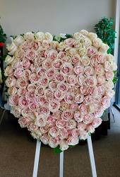 Rose Heart Tribute Davenport Florist - Same Day Flower Delivery - Flower Power 