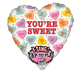 You're Sweet Singing Balloon Davenport Florist - Same Day Flower Delivery - Flower Power 