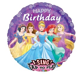 Disney Princess Singing Balloon Davenport Florist - Same Day Flower Delivery - Flower Power 