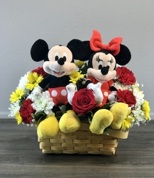 Mickey and Minnie in Love Davenport Florist - Same Day Flower Delivery - Flower Power 