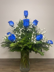 True Blue Roses - ONE WEEK ONLY Davenport Florist - Same Day Flower Delivery - Flower Power 