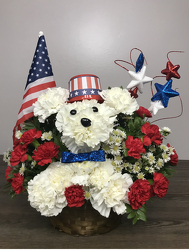 Star Spangled Doggie Davenport Florist - Same Day Flower Delivery - Flower Power 