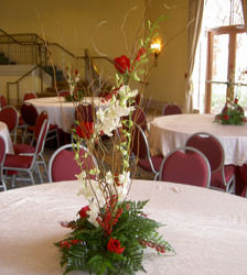 Rose and Orchid Centerpiece Davenport Florist - Same Day Flower Delivery - Flower Power 