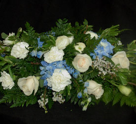 True Blue Long Table Center Davenport Florist - Same Day Flower Delivery - Flower Power 