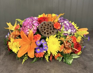Fall's Bounty Centerpiece Davenport Florist - Same Day Flower Delivery - Flower Power 