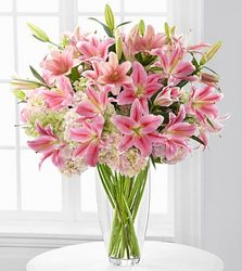 Luxury Lily & Hydrangea Bouquet Davenport Florist - Same Day Flower Delivery - Flower Power 