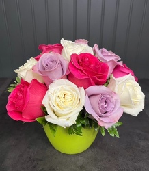 Flower Pot of Roses  Davenport Florist - Same Day Flower Delivery - Flower Power 