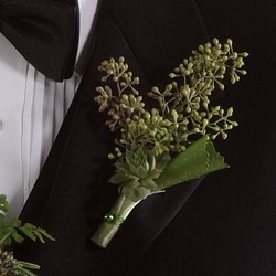 Seeded Eucalyptus Boutonniere Davenport Florist - Same Day Flower Delivery - Flower Power 