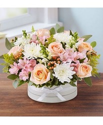 Pastel Hatbox Davenport Florist - Same Day Flower Delivery - Flower Power 