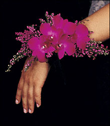 Purple Paradise Wristlet Flower Power, Florist Davenport FL