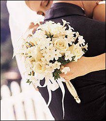 Fragrant All-White Bouquet Flower Power, Florist Davenport FL