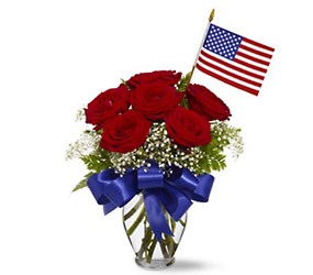 Star Spangled Roses Davenport Florist - Same Day Flower Delivery - Flower Power 