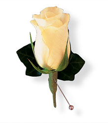 White Rose and Ivy Boutonniere Flower Power, Florist Davenport FL