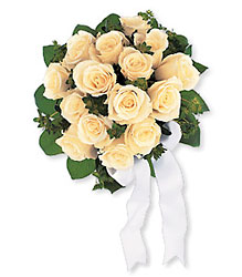 Bountiful White Roses Nosegay Flower Power, Florist Davenport FL
