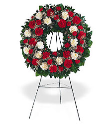 Hope and Honor Wreath Davenport Florist - Same Day Flower Delivery - Flower Power 